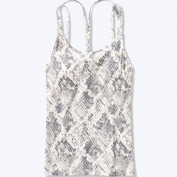 PINK Victoria's Secret Buttery Soft Brami Tank Top Snake Skin Print Sz Large EUC - Picture 2 of 7